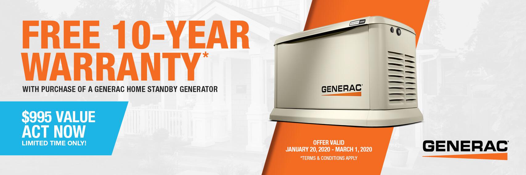 Homestandby Generator Deal | Warranty Offer | Generac Dealer | Jacksonville, IL